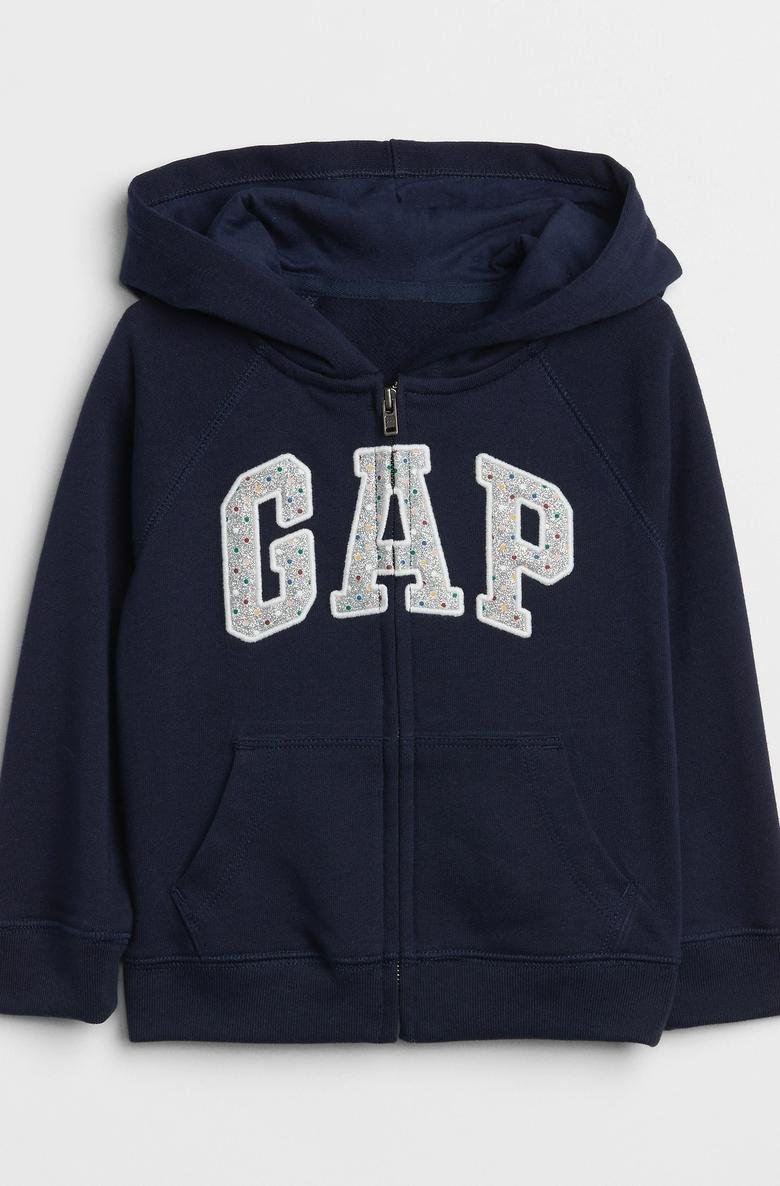  Kız Bebek Gap Logo Fermuarlı Sweatshirt