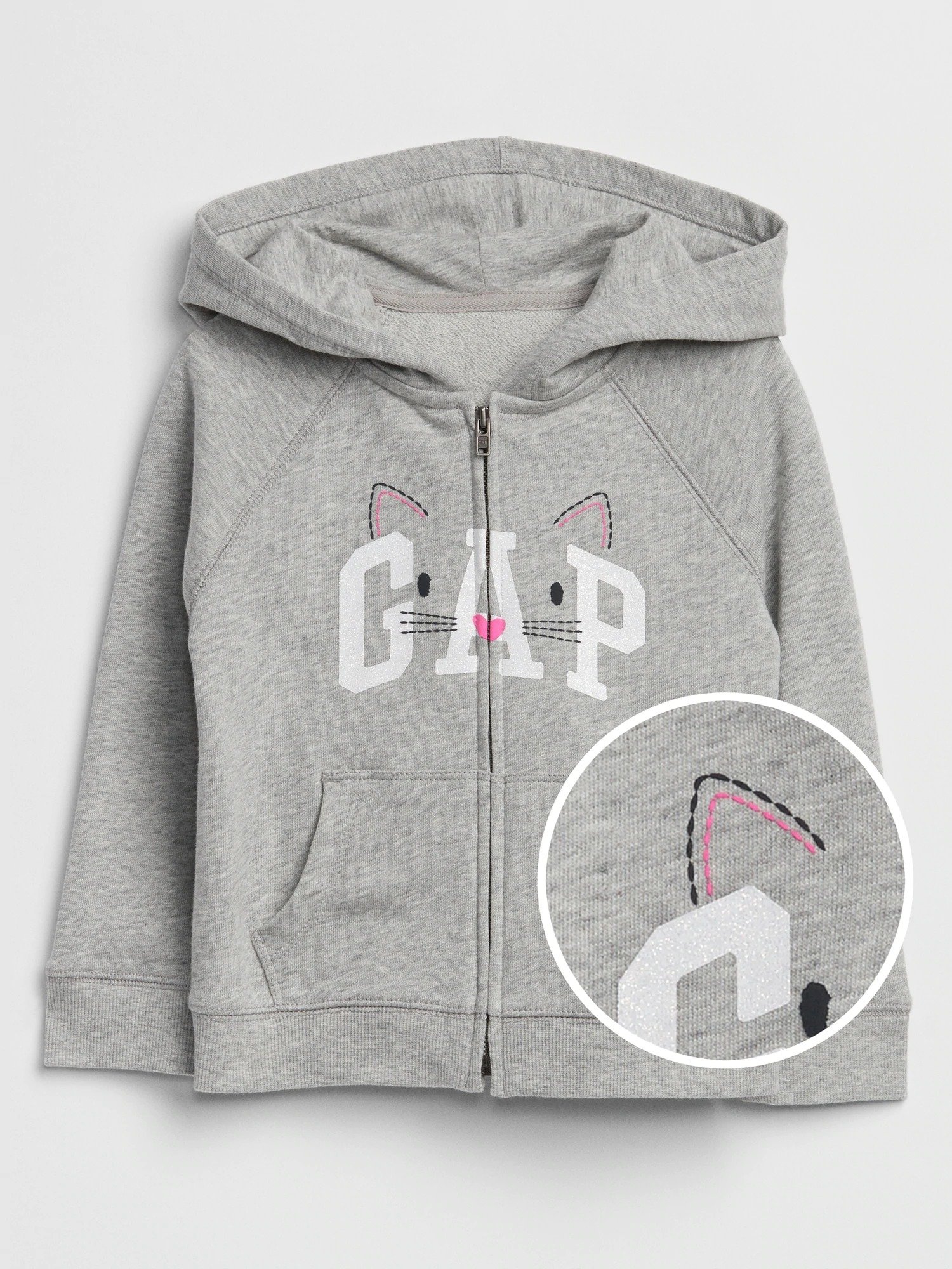 Kız Bebek Gap Logo Fermuarlı Sweatshirt product image