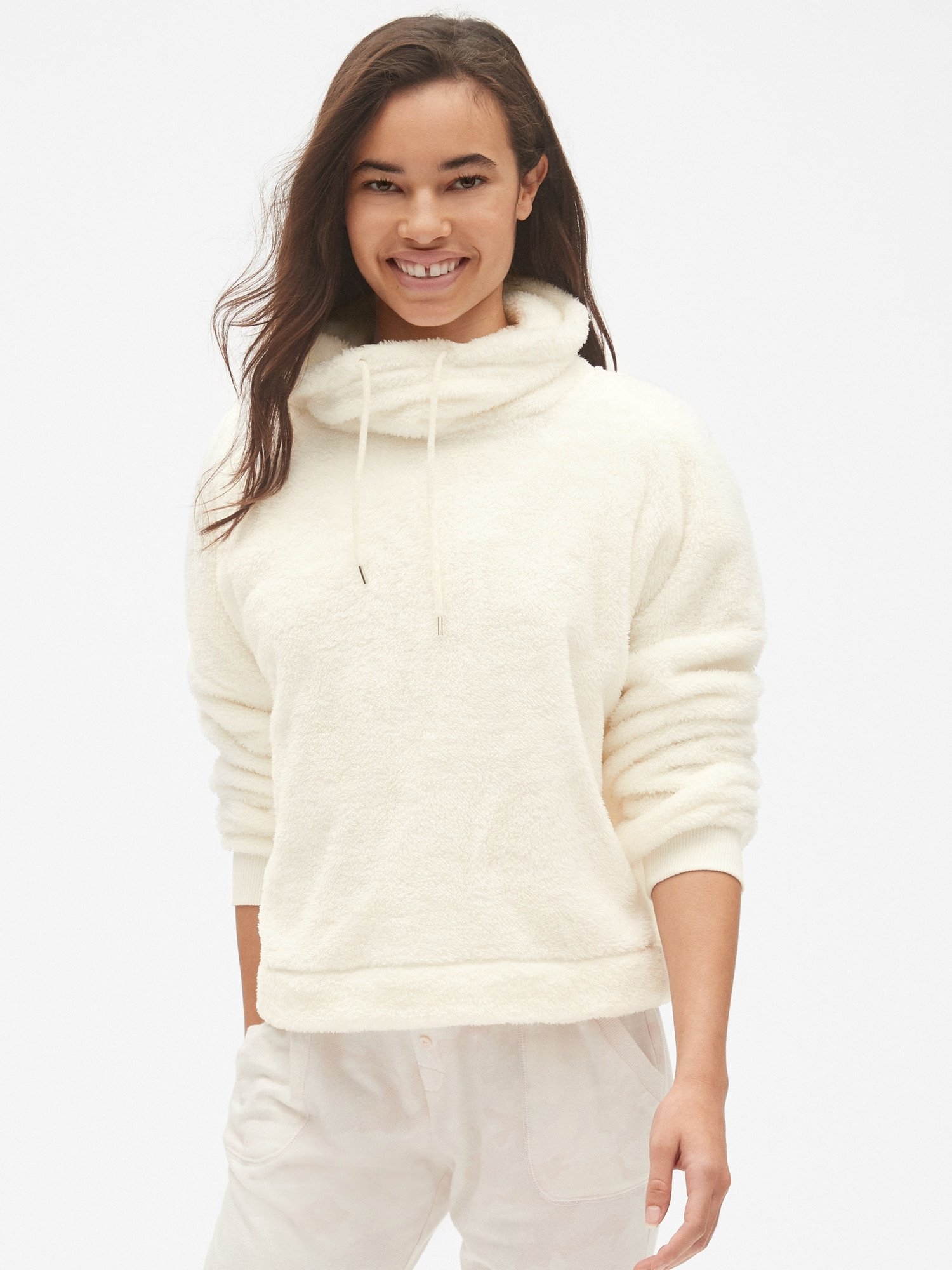 Boğazlı Sherpa Sweatshirt product image