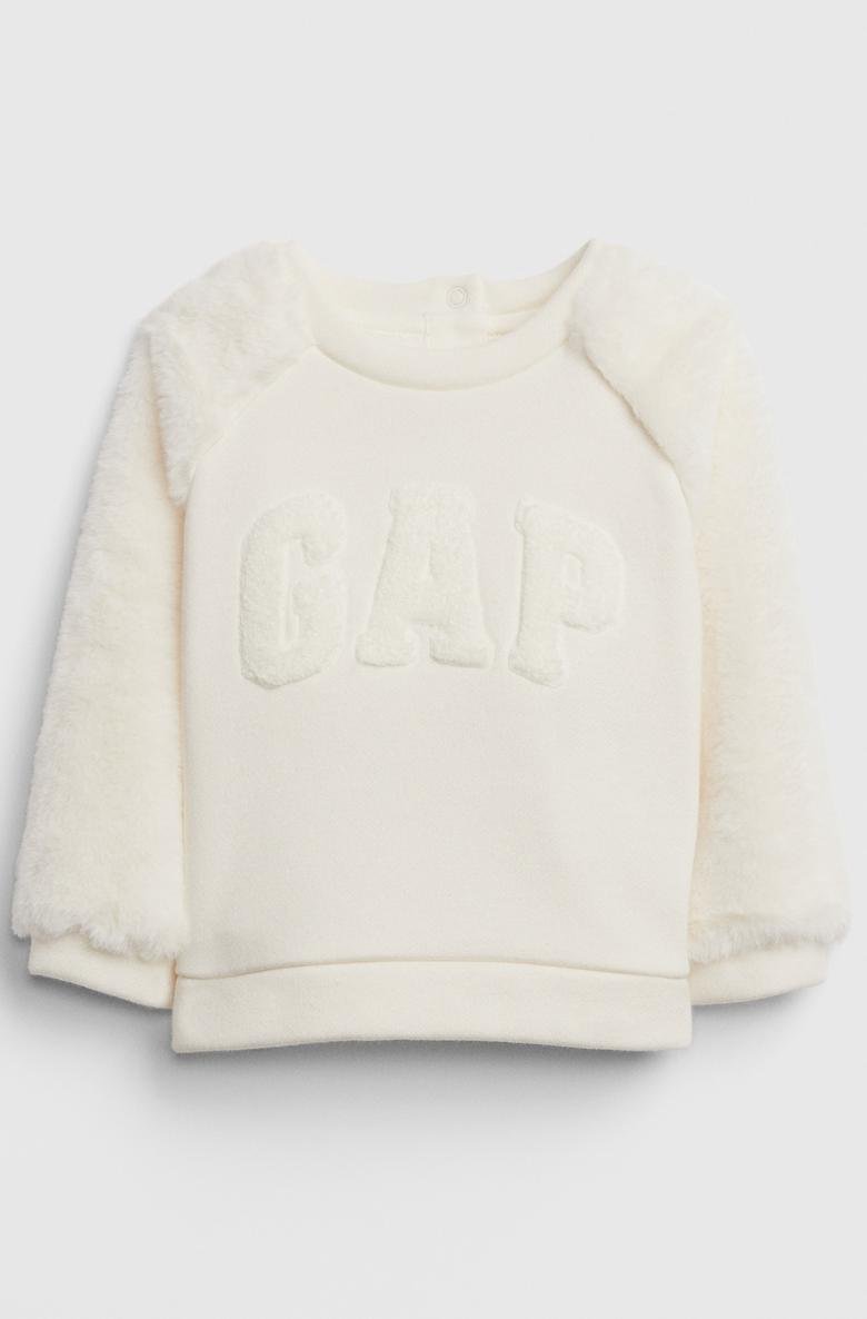  Suni Kürklü Gap Logo Sweatshirt