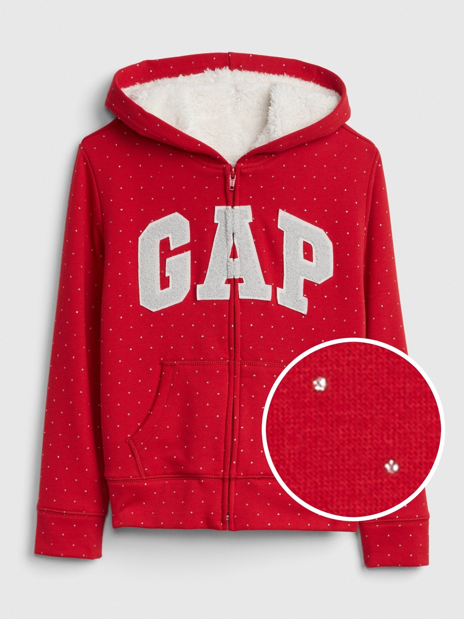 Gap Logo Puantiyeli Sharpa Astarlı Sweatshirt product image