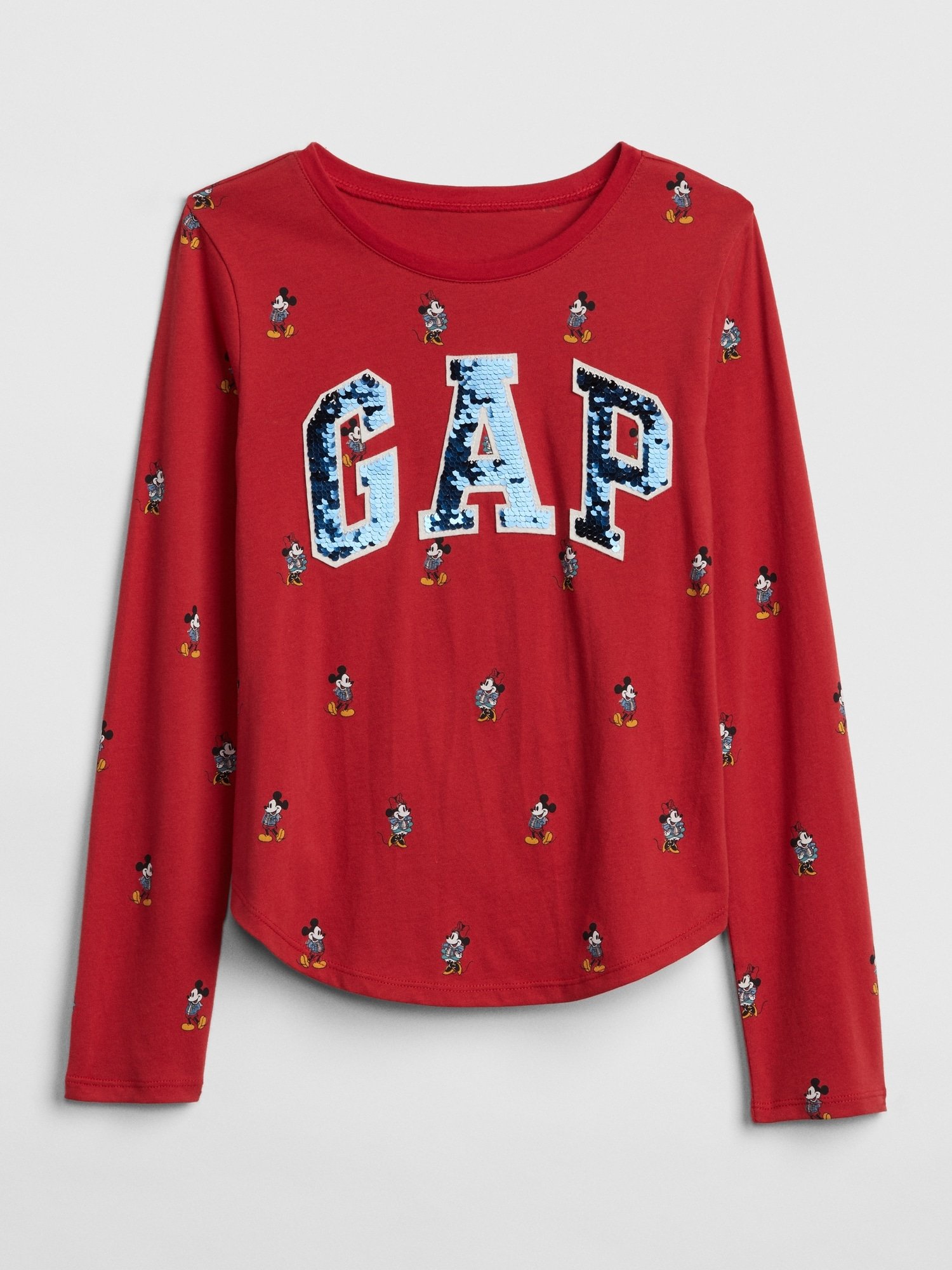 GapKids | Disney Mickey Mouse Değişen Pullu Logolu T-Shirt product image
