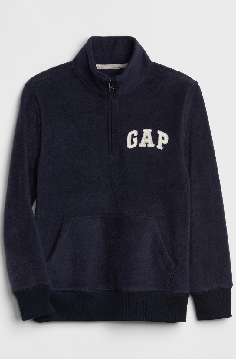  Gap Logo Yarım Fermuarlı Sweatshirt