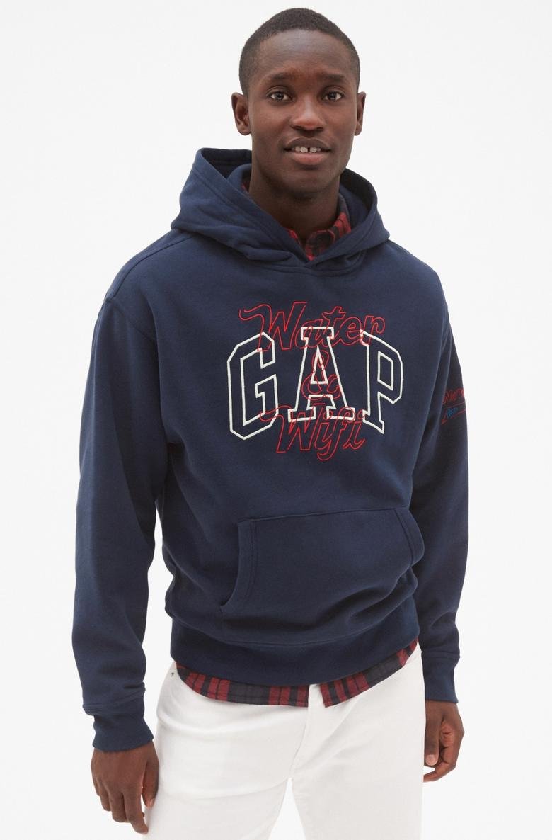  Gap + GQ No Vacancy Inn Kapüşonlu Sweatshirt