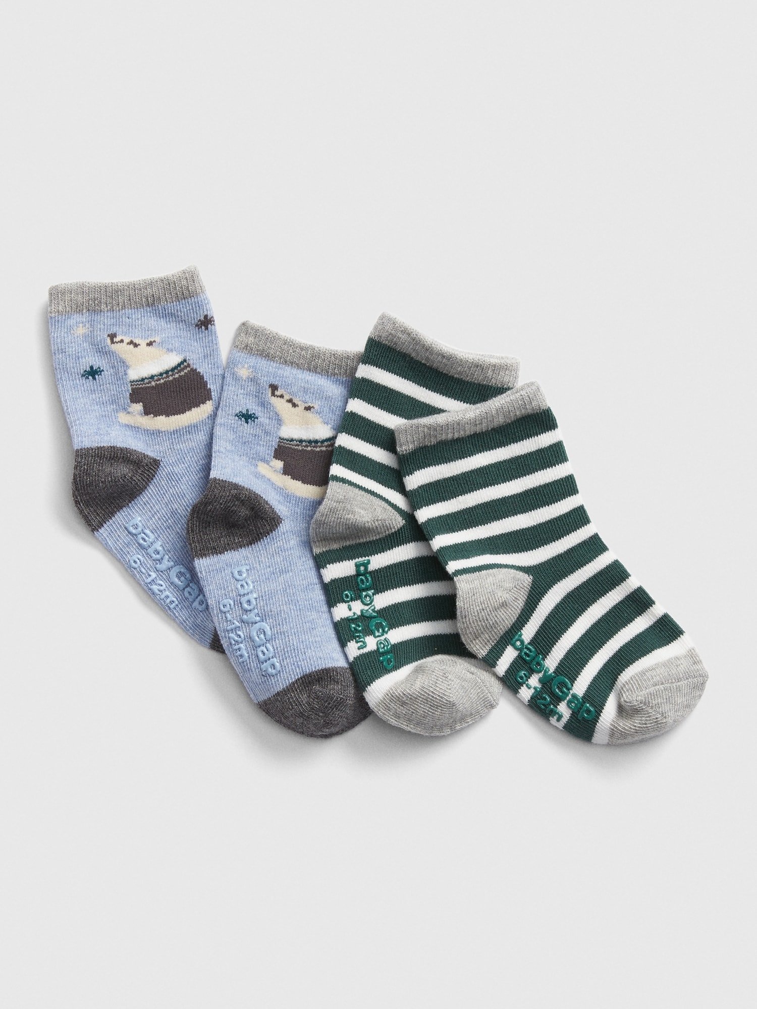2'li Kutup Ayısı Desenli Çorap product image