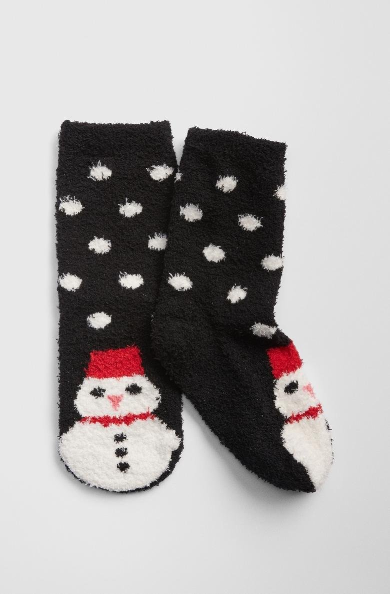  Kardan Adam Desenli Çorap