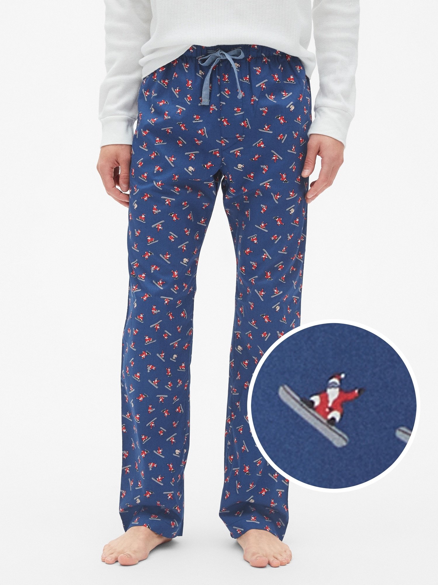 Desenli Poplin Pijama Altı product image