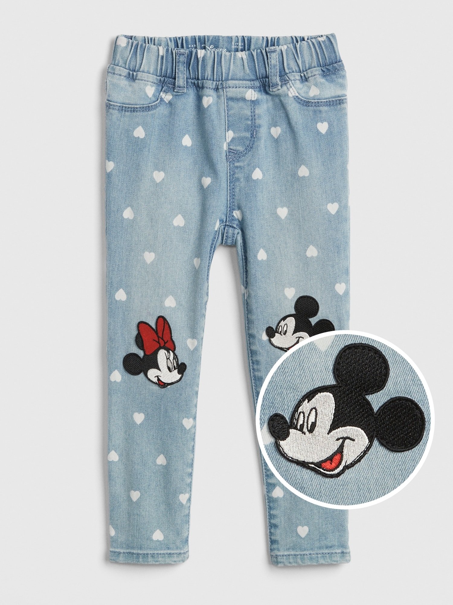 babyGap | Disney Mickey Mouse ve Minnie Mouse Jegging Jean Tayt Pantolon product image