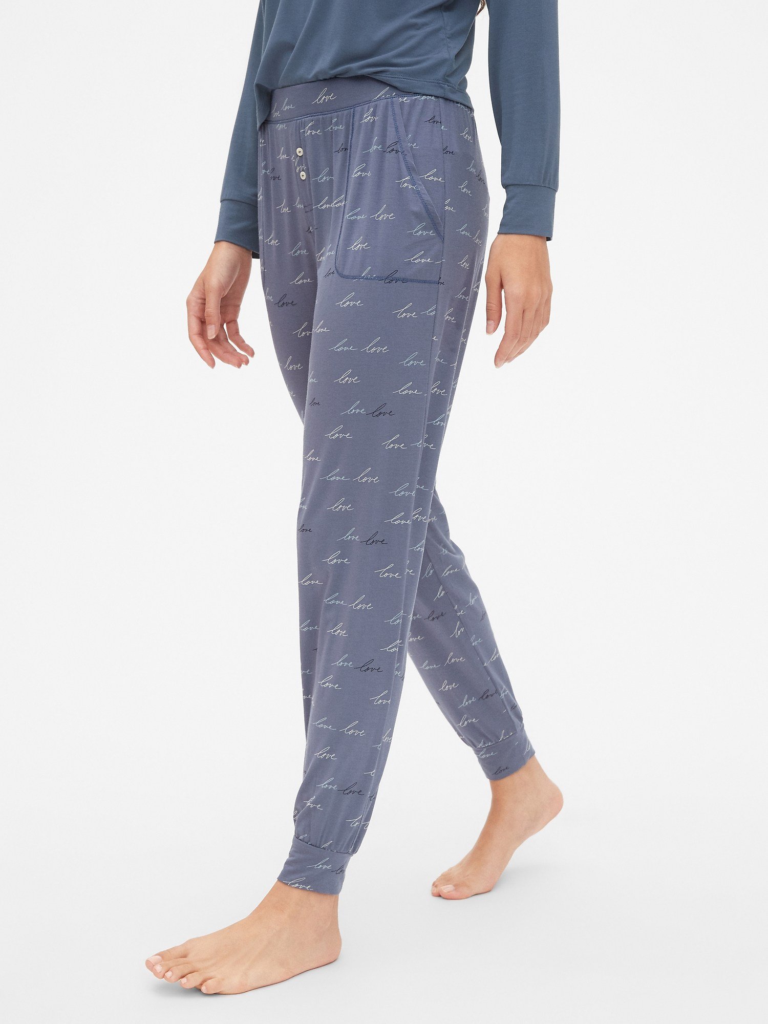Desenli Modal Karışımlı Pijama Altı product image