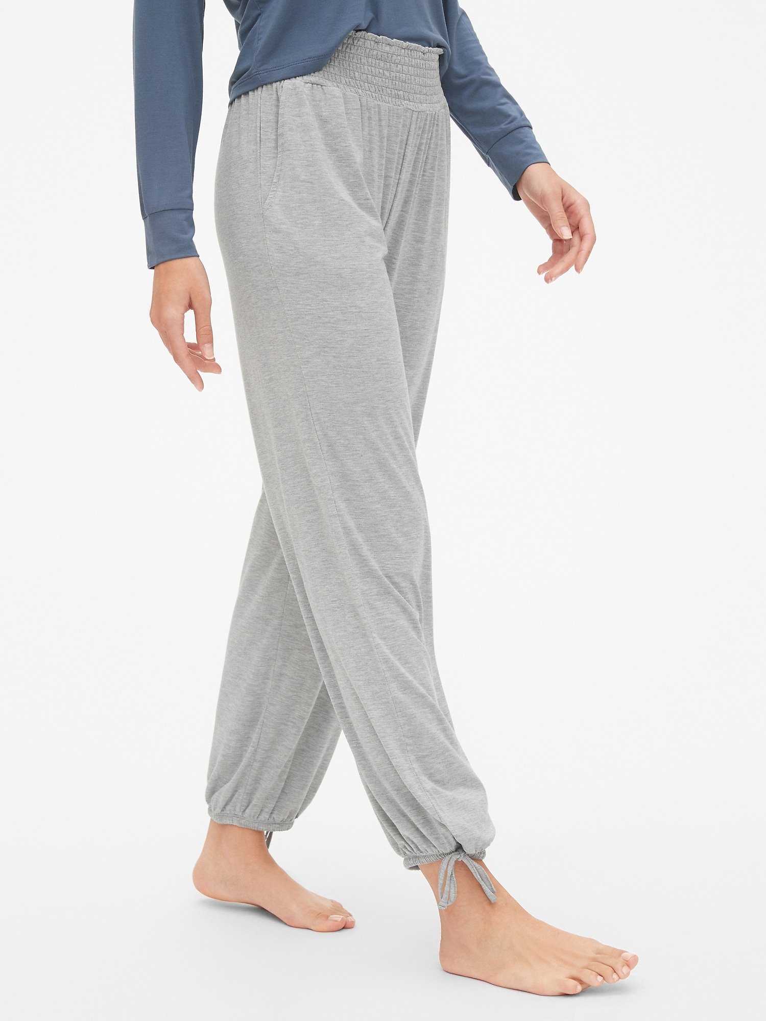 Modal Karışımlı Bilekten Bağlamalı Pijama Altı product image