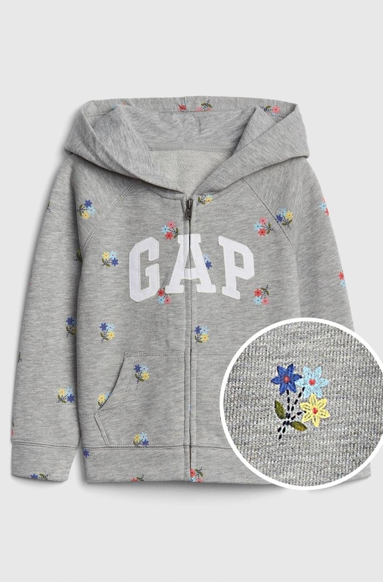  Gap Logo Çiçek Desenli Sweatshirt
