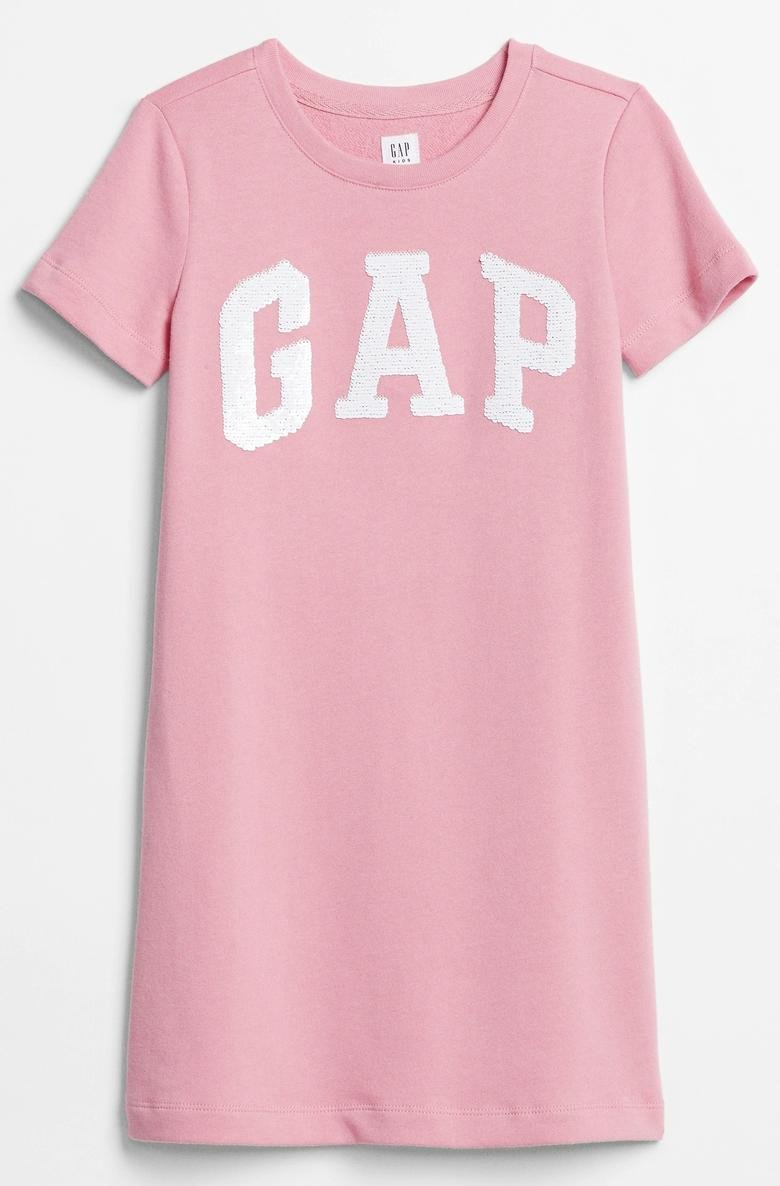  Gap Logo Değişen Pullu T-Shirt Elbise