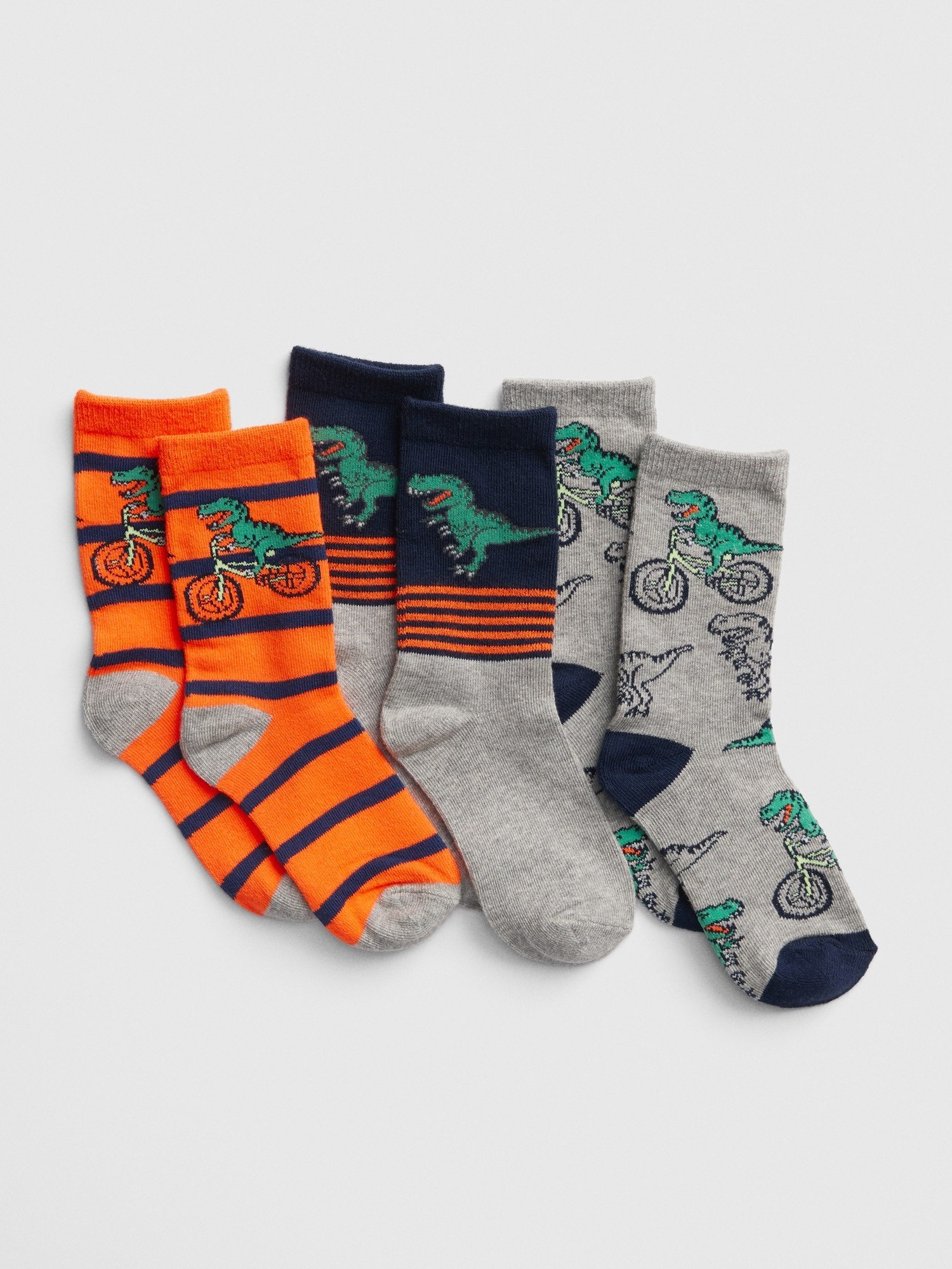 3'lü Dinozor Desenli Çorap product image