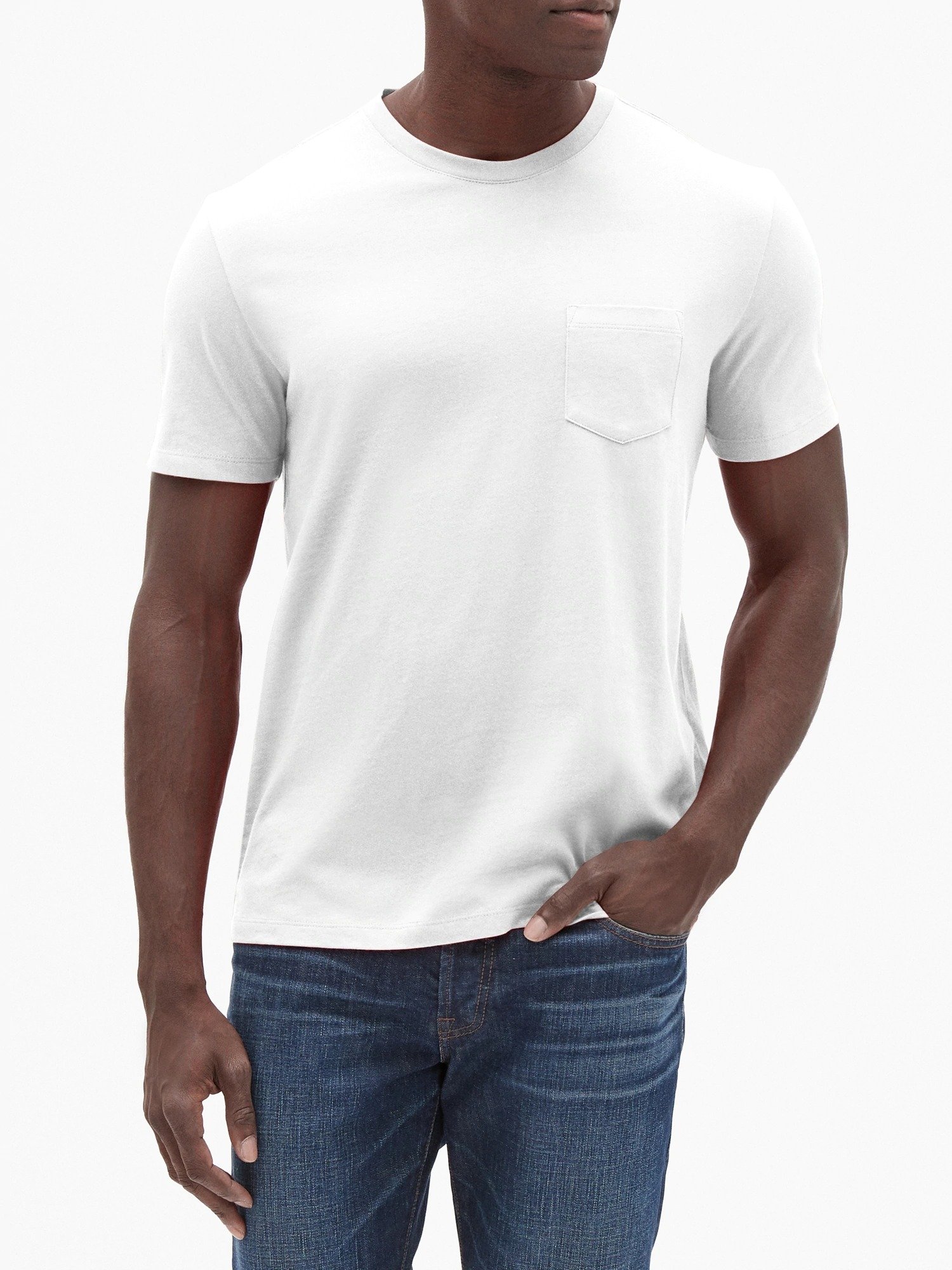 Sıfır Yaka Cepli T-Shirt product image