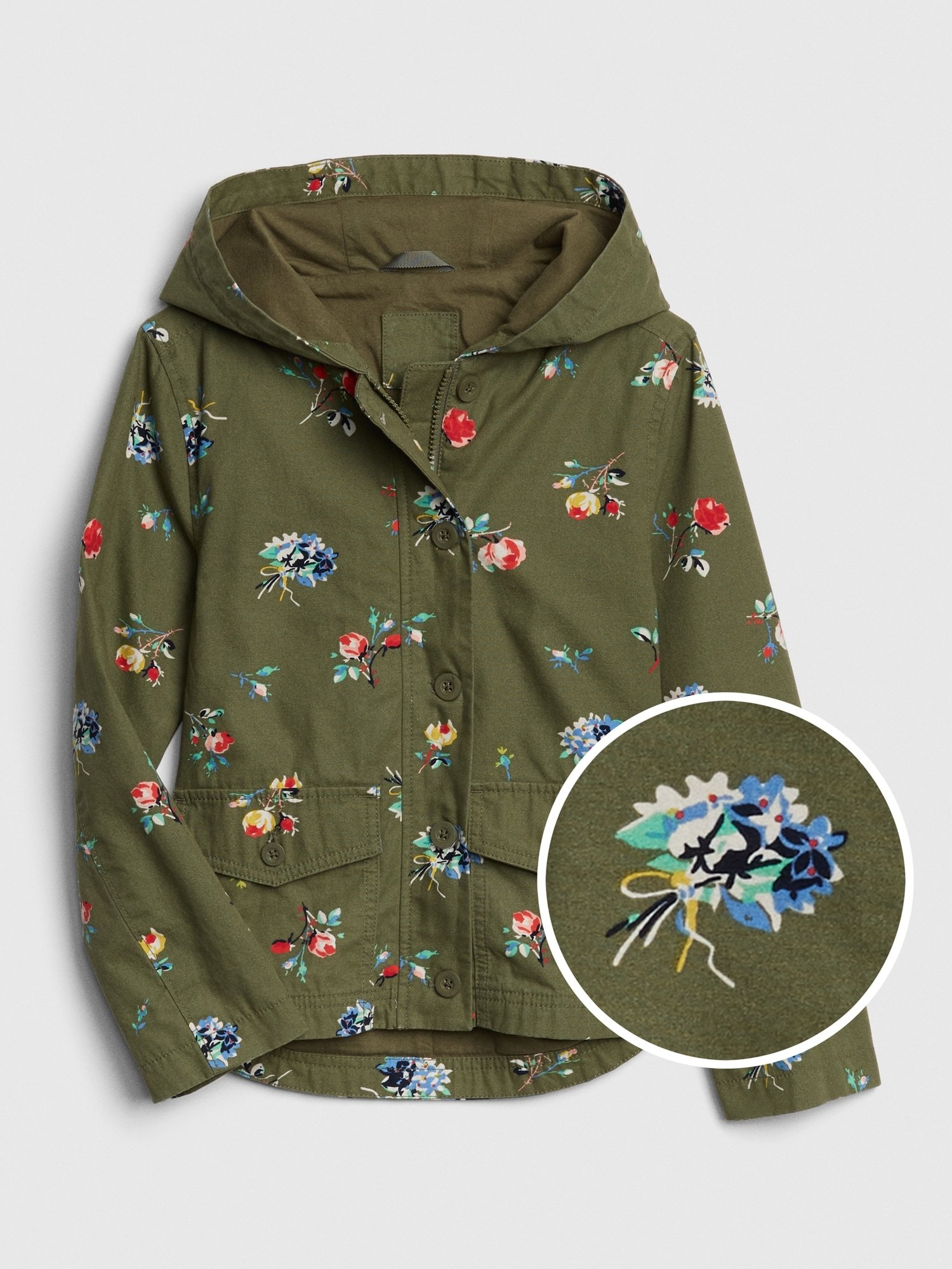 Desenli Kapüşonlu Ceket product image