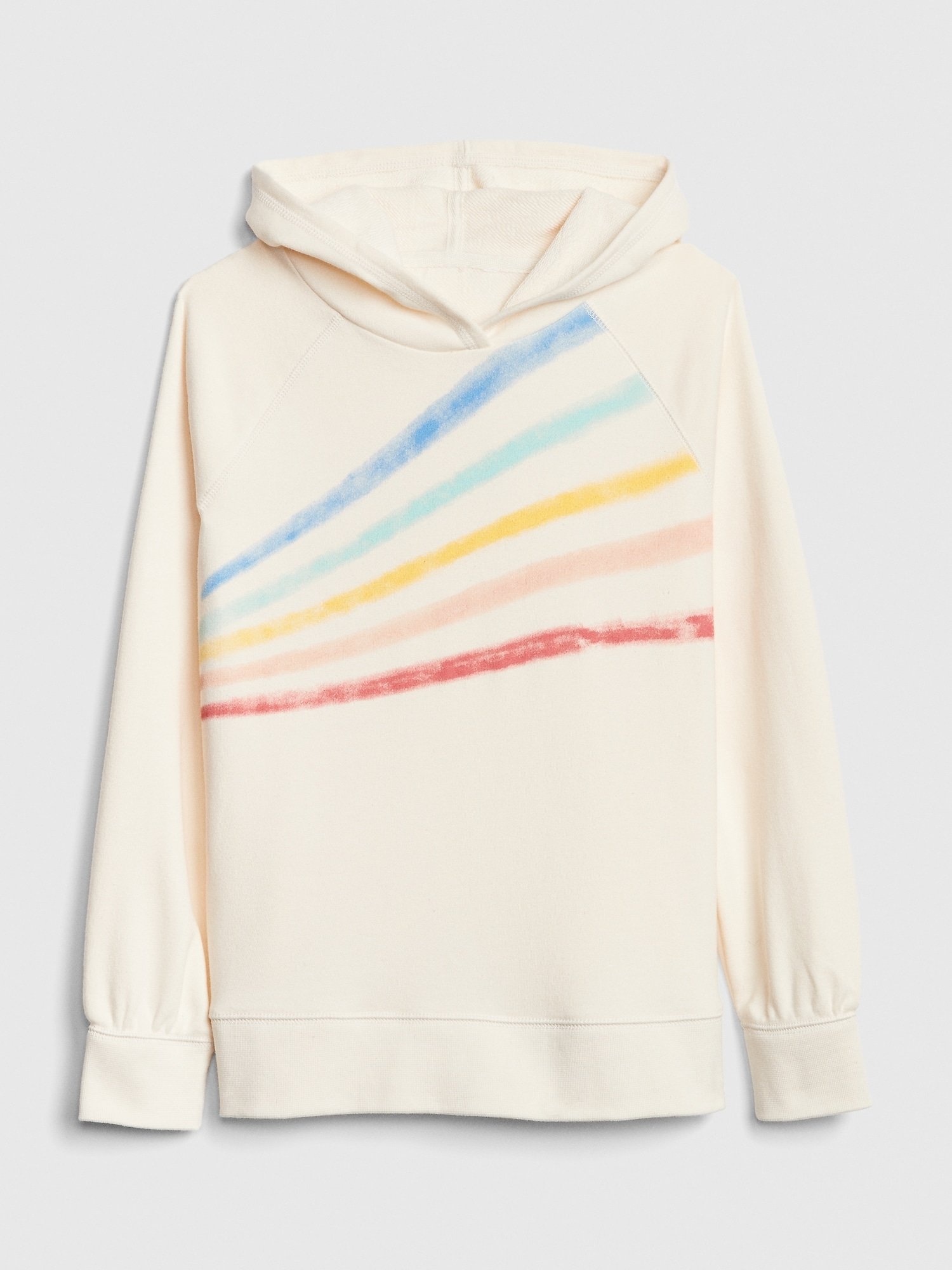 Gökkuşağı Renkli Kapüşonlu Sweatshirt product image