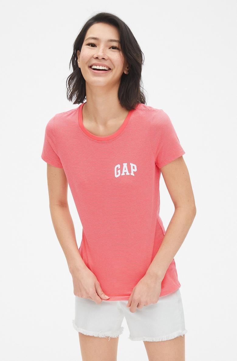  Gap Logo Çizgili T-Shirt