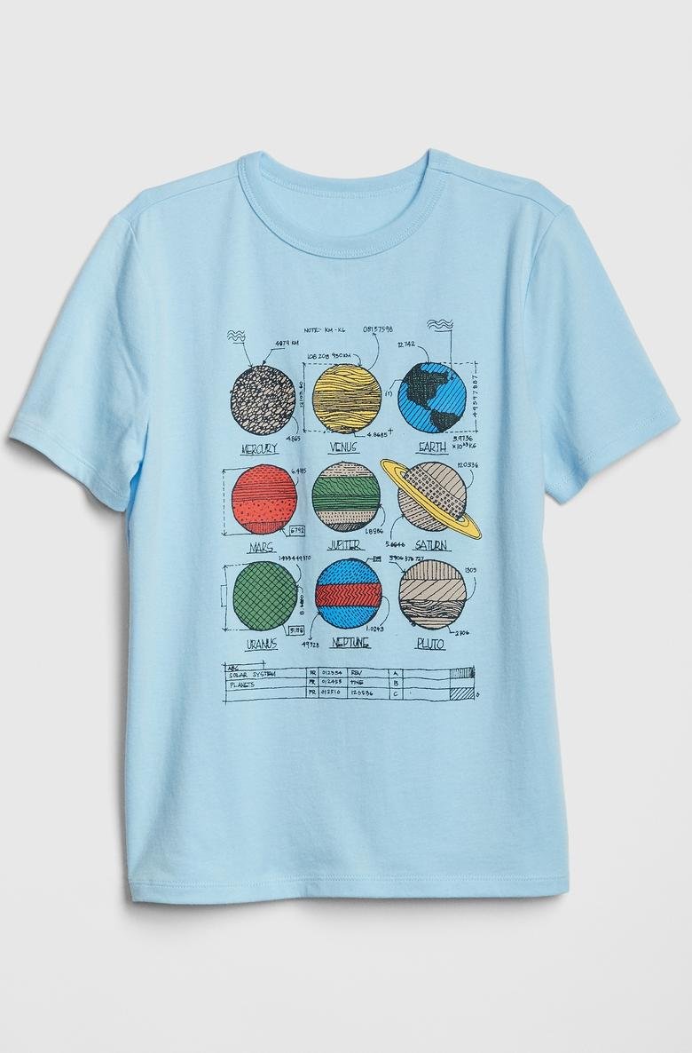  Erkek Çocuk Grafik Baskılı T-Shirt