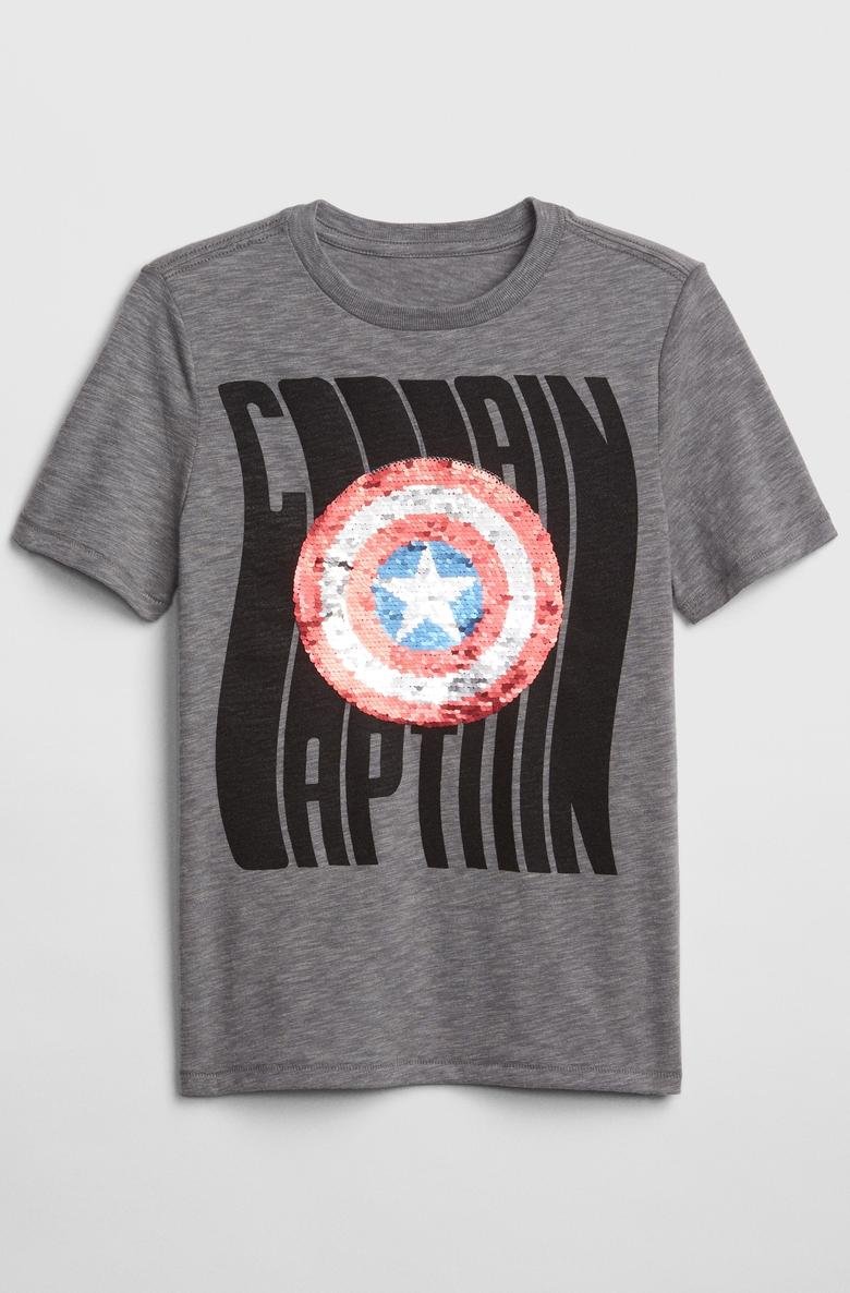  GapKids | Marvel Pullu Kısa Kollu T-Shirt
