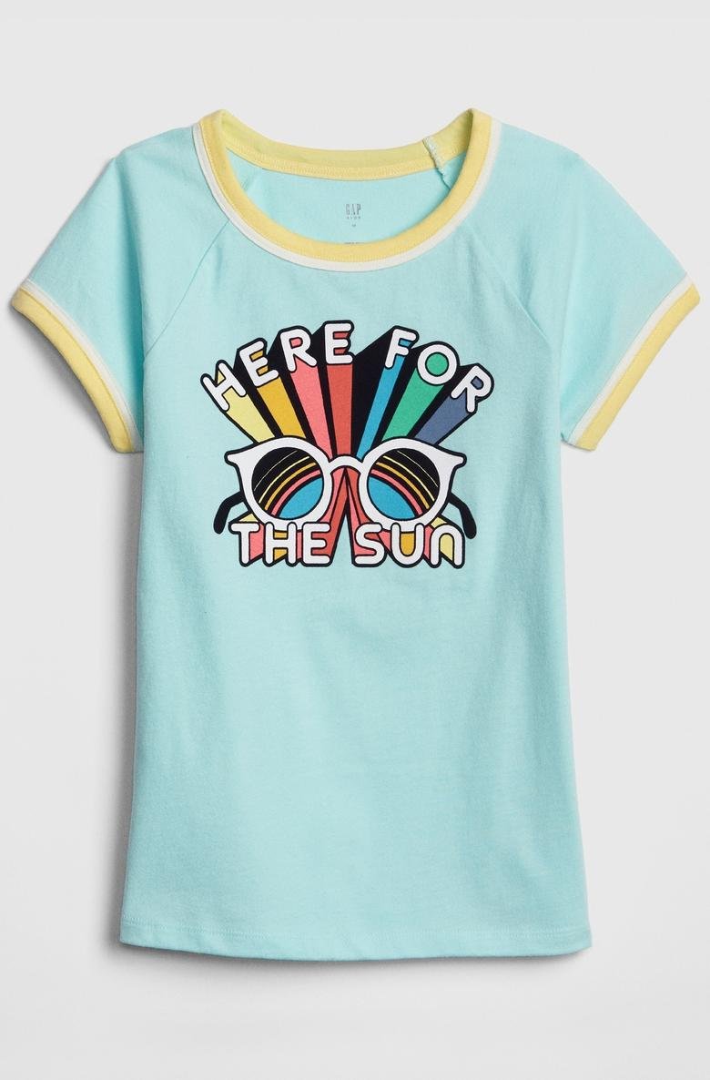  Kız Çocuk Grafik Baskılı T-Shirt