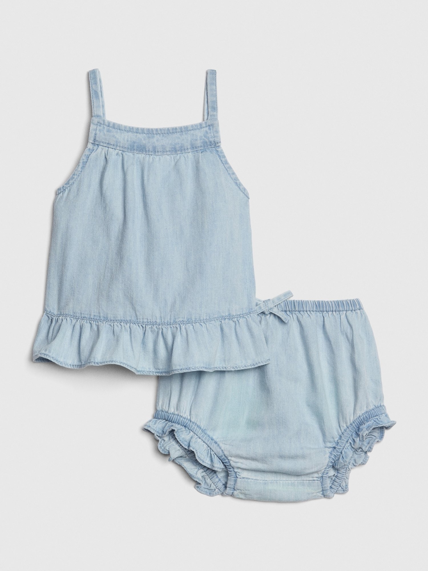Kız Bebek Denim Şort Bluz Takım product image