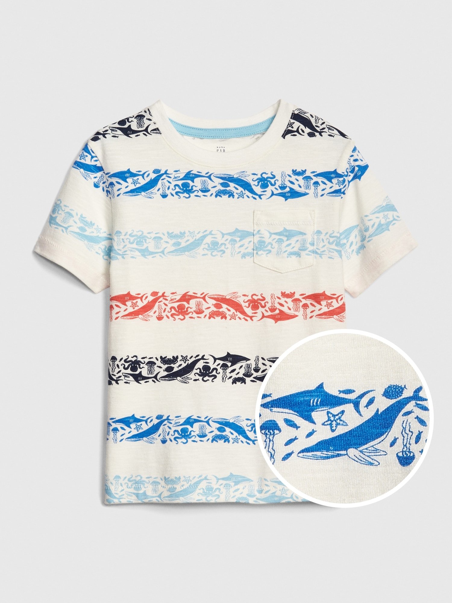 Erkek Bebek Çizgili Kısa Kollu T-Shirt product image