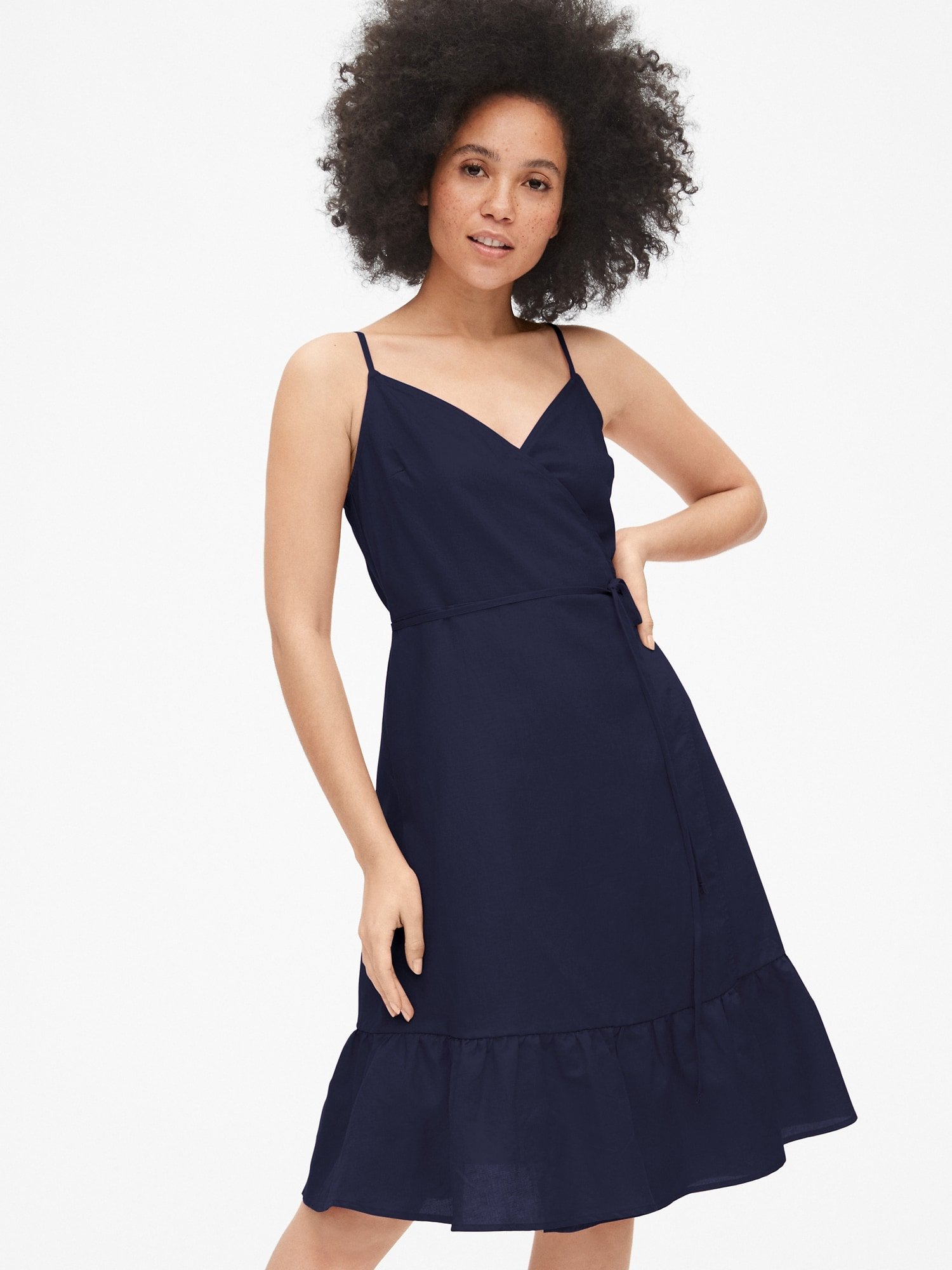 Kadın Keten-Pamuk Karışımı Elbise product image
