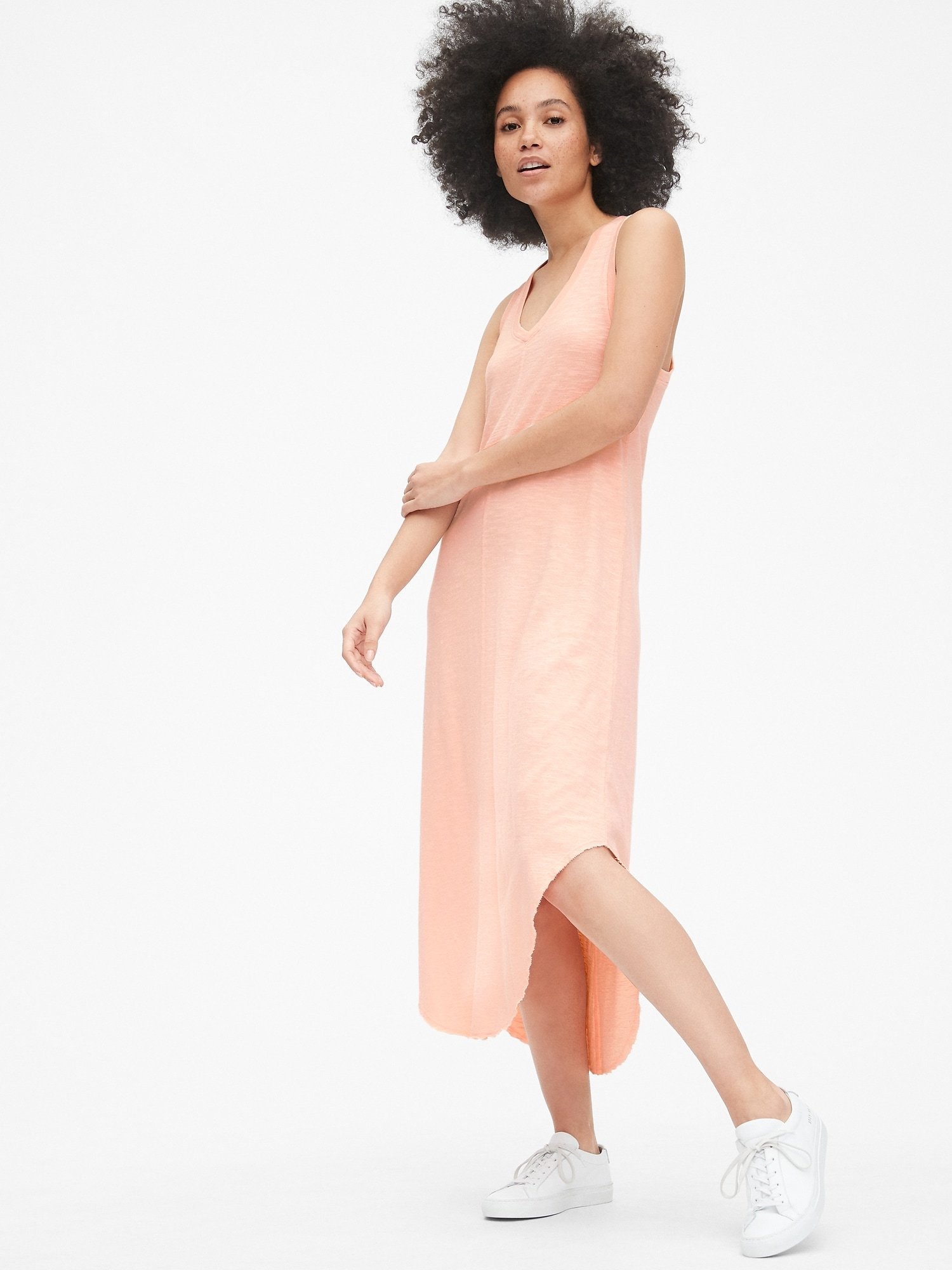 Kadın V Yaka Midi Elbise product image