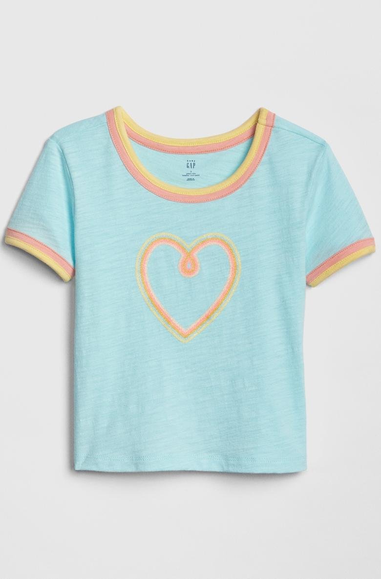  Kız Bebek Grafik Kısa Kollu T-Shirt