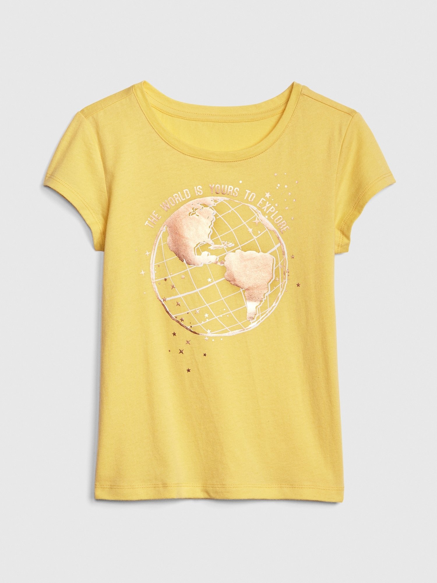 Kız Çocuk Grafik Baskılı Kısa Kollu T-Shirt product image