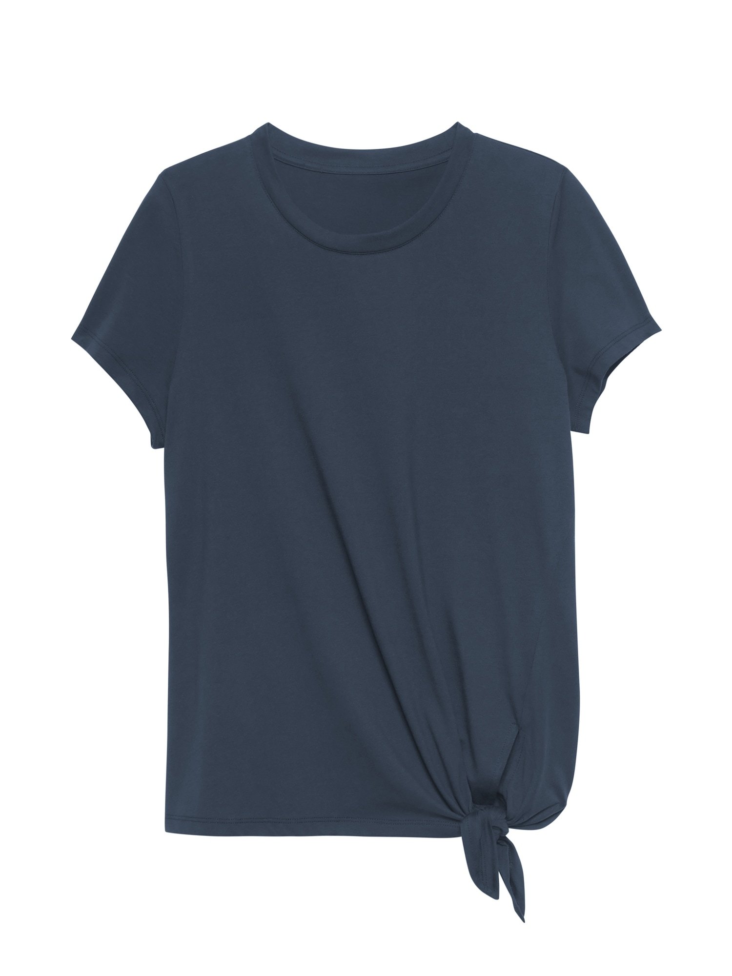 SUPIMA® Pamuklu Bağlama Detaylı T-Shirt product image