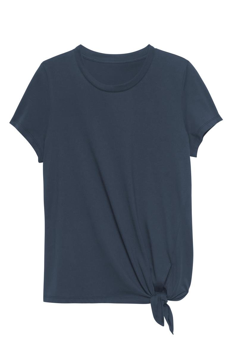  SUPIMA® Pamuklu Bağlama Detaylı T-Shirt