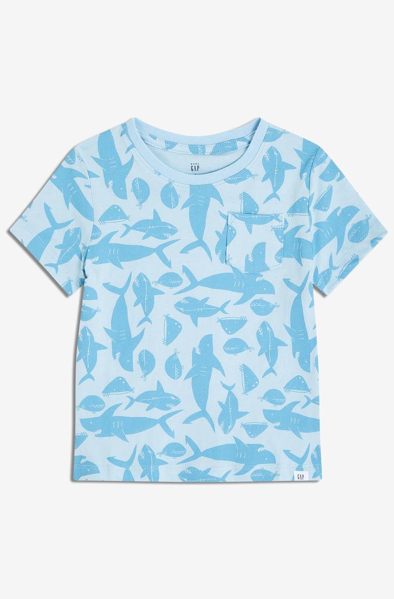  Erkek Bebek Desenli Kısa Kollu T-Shirt