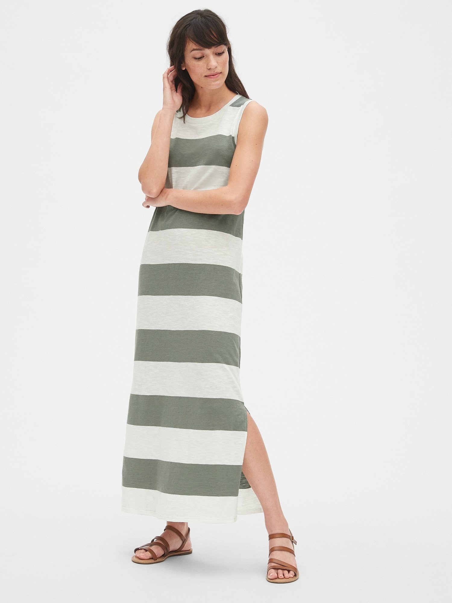 Kadın Kolsuz Midi Elbise product image