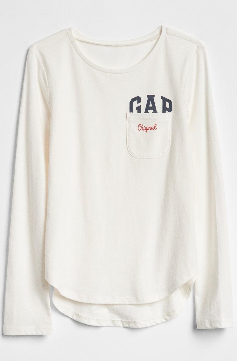  Kız Çocuk Gap Logo Uzun Kollu T-Shirt