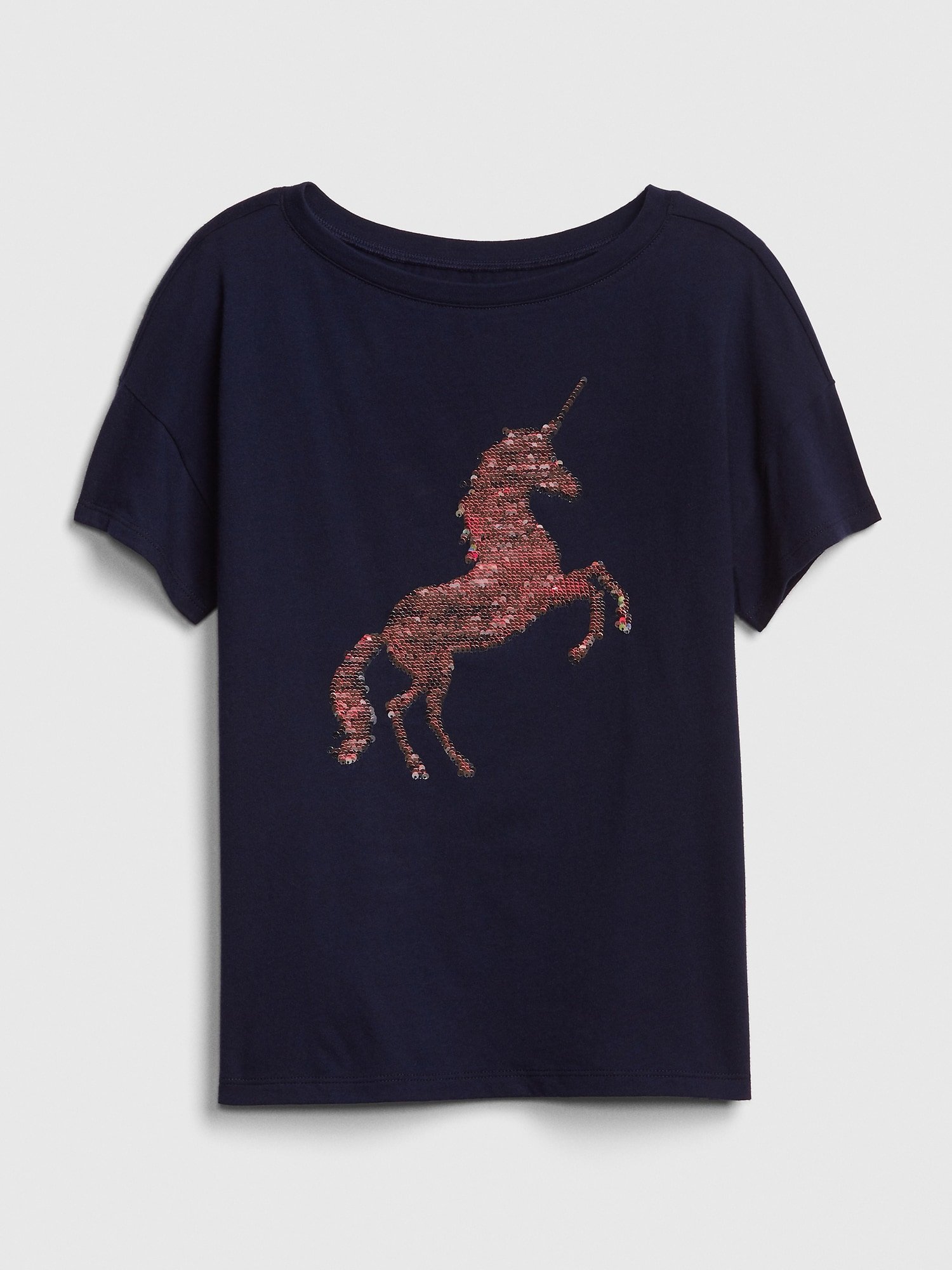 Kız Çocuk Kısa Kollu Pullu T-Shirt product image