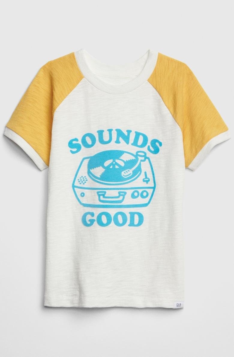  Erkek Bebek Grafik Kısa Kollu T-Shirt