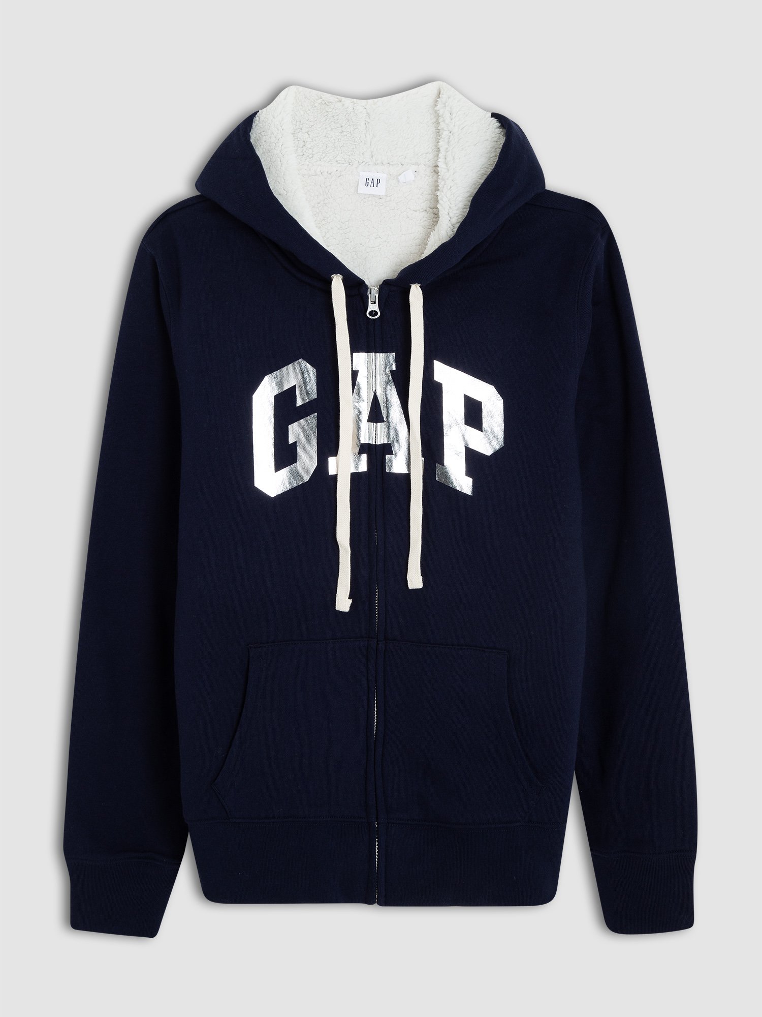 Gap Logo Sherpa astarlı kapüşonlu sweatshirt product image