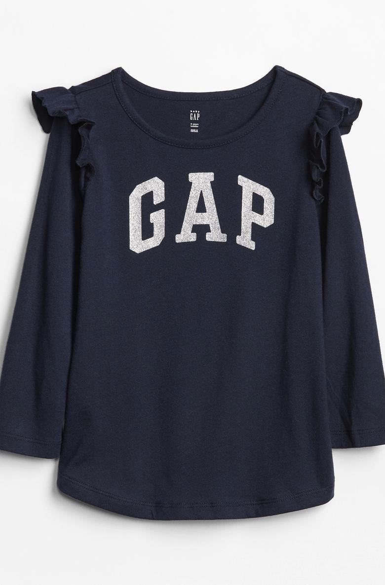  Gap Logo Uzun Kollu T-shirt