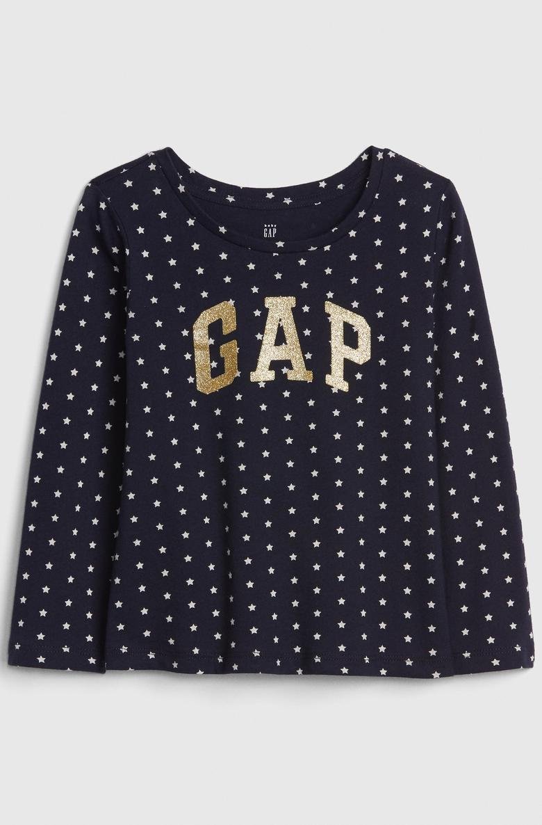  Kız Bebek Gap Logo Uzun Kollu T-shirt