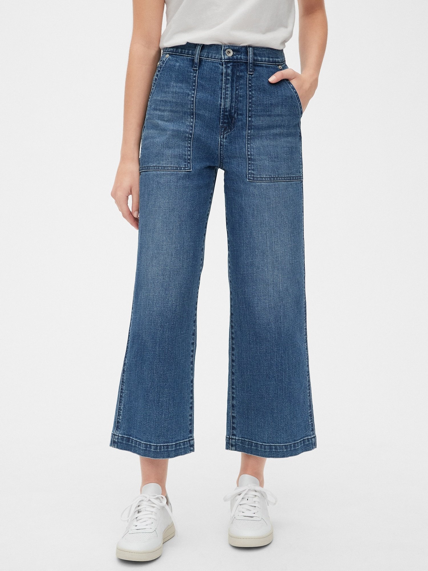 Worker Yüksek Belli Geniş Paçalı Jean product image
