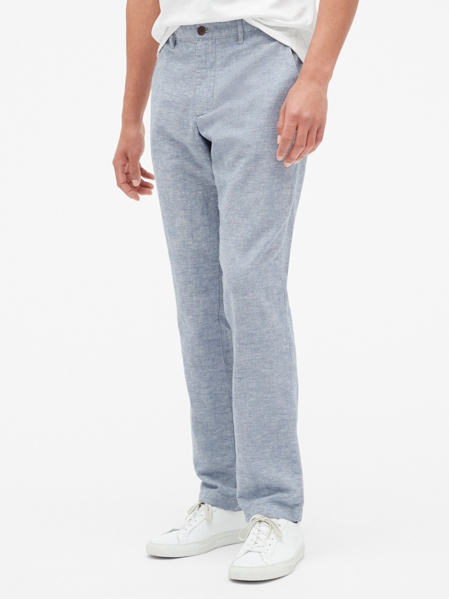 Slim Fit Keten Pantolon product image