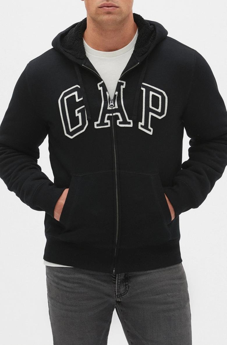  Gap Logo Sherpa Kapüşonlu Sweatshirt
