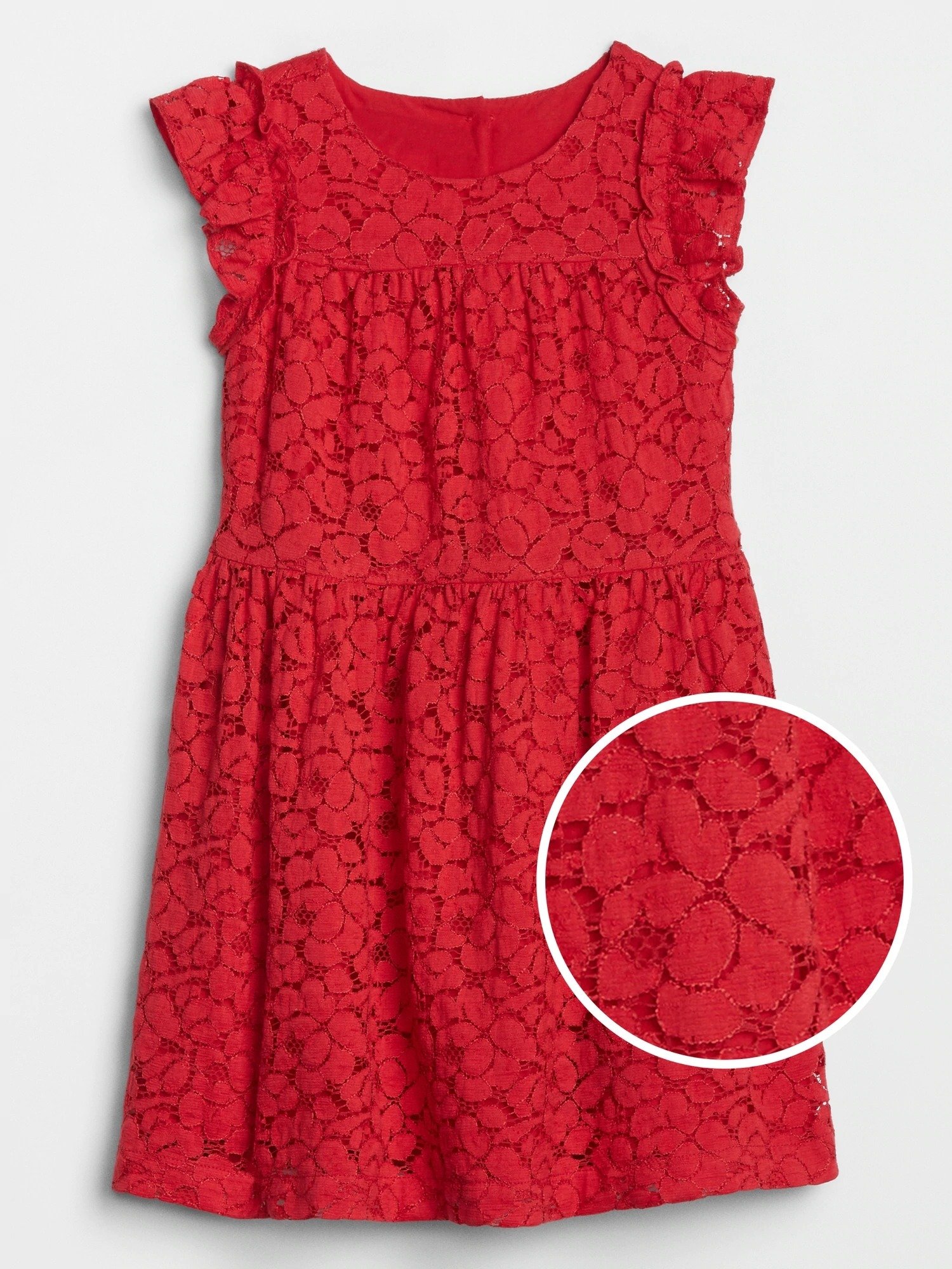 Fırfırlı Dantelli Elbise product image