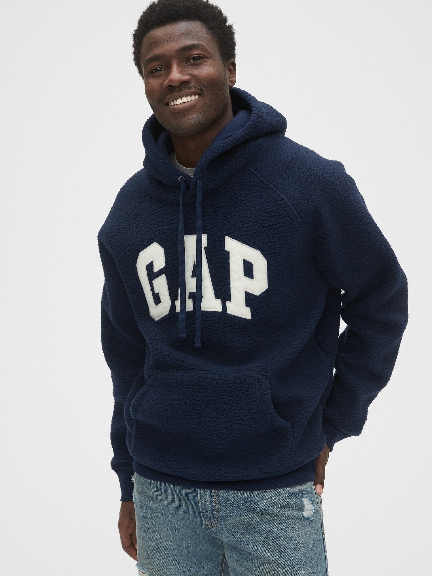 Gap Logo Sherpa Pullover Kapüşonlu Sweatshirt product image