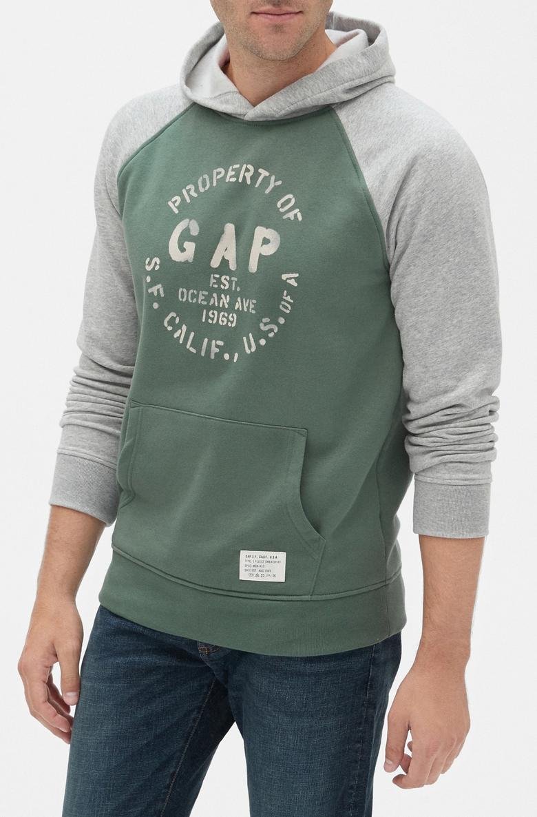 Gap Logo Athletic Kapüşonlu Sweatshirt