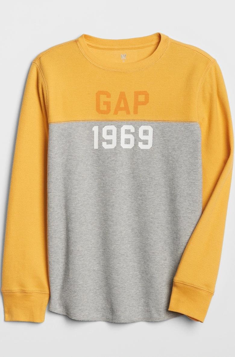  Gap Logo Uzun Kollu Termal T-Shirt