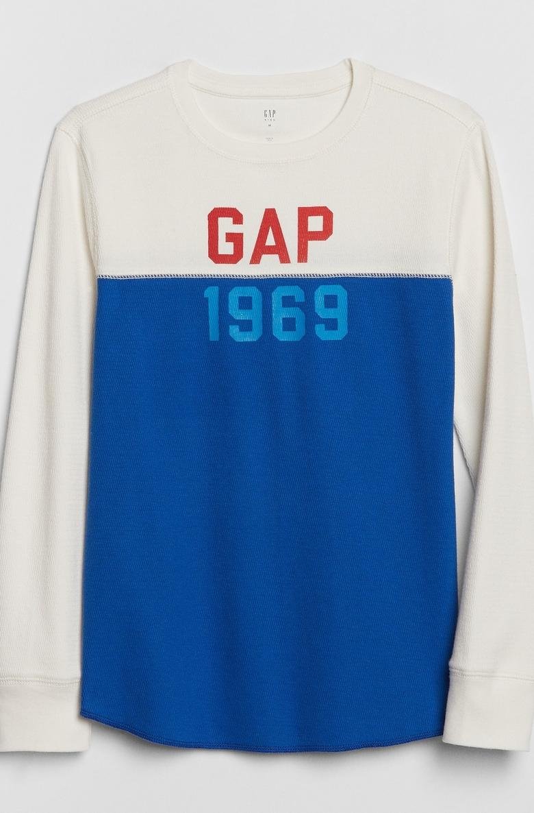  Gap Logo Uzun Kollu Termal T-Shirt