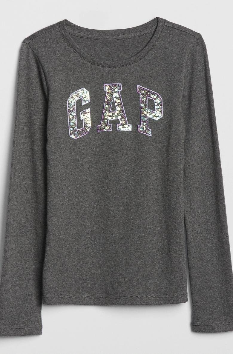  Gap Logo Uzun Kollu T-Shirt