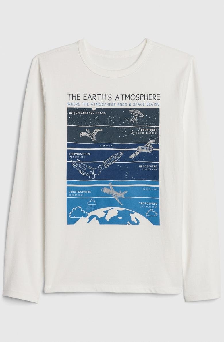  Grafik Uzun Kollu T-Shirt